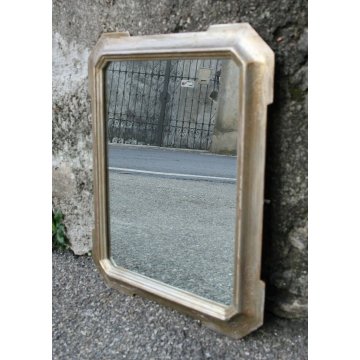 ANTICA CORNICE VASSOIO DORATA SPECCHIO PARETE LEGNO ORO GOLDEN FRAME MIRROR '900