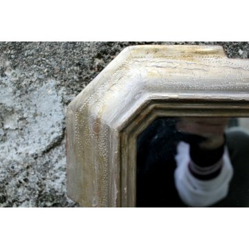ANTICA CORNICE VASSOIO DORATA SPECCHIO PARETE LEGNO ORO GOLDEN FRAME MIRROR '900