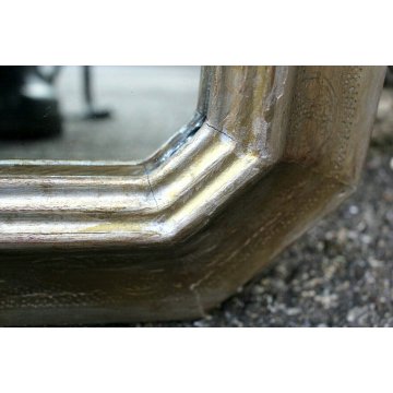 ANTICA CORNICE VASSOIO DORATA SPECCHIO PARETE LEGNO ORO GOLDEN FRAME MIRROR '900