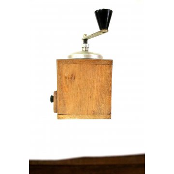 ANTICO MACINA CAFFE' MACININO COFFEE GRINDER Kaffeemühle LEGNO MID CENTURY '900