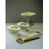 lotto 3pz PICCOLI SANITARI CERAMICA Scala Mod.Spazio LAVABO BIDET VASO VERDE '70