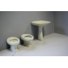 lotto 3pz PICCOLI SANITARI CERAMICA Scala Mod.Spazio LAVABO BIDET VASO VERDE '70