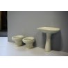 lotto 3pz PICCOLI SANITARI CERAMICA Scala Mod.Spazio LAVABO BIDET VASO VERDE '70