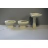 lotto 3pz PICCOLI SANITARI CERAMICA Scala Mod.Spazio LAVABO BIDET VASO VERDE '70