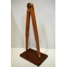 Giò Pomodoro COMPASSO SCULTURA/MULTIPLO 70/100 Torno s.p.a OTTONE LEGNO NOCE '70
