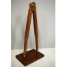 Giò Pomodoro COMPASSO SCULTURA/MULTIPLO 70/100 Torno s.p.a OTTONE LEGNO NOCE '70