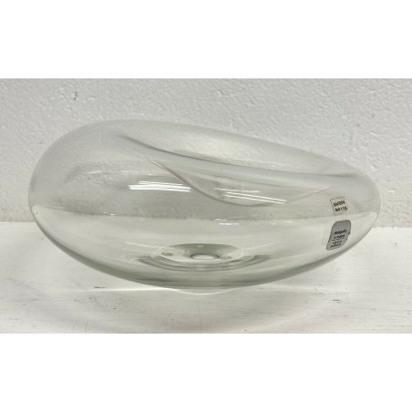 VASO CENTROTAVOLA ALFREDO BARBINI DESIGN ANNI 70 VETRO MURANO ARTIGIANALE ITALIA