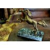 ANTICA SCULTURA BRONZO DORATO Tommaso Gismondi CAVALLO 900 BRONZE STATUE  MARMO 