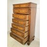 ANTICO MOBILE SETTIMANALE STILE UMBERTINO LEGNO NOCE CASSETTI 1800 CASSETTONE
