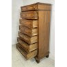 ANTICO MOBILE SETTIMANALE STILE UMBERTINO LEGNO NOCE CASSETTI 1800 CASSETTONE