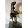 ANTICA SCULTURA BRONZO DORATO Tommaso Gismondi CAVALLO 900 BRONZE STATUE  MARMO 
