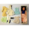 RARA BAMBOLA VINTAGE DOLL Jenni Italocremona 1964-514 accessori abiti SCHUBERTH