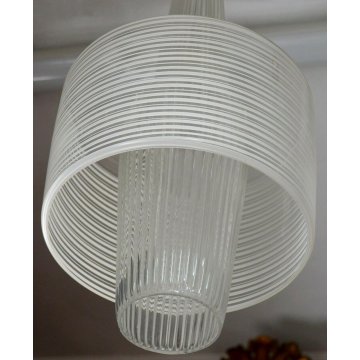 LAMPADA SOFFITTO DESIGN Alois Ferdinand GANGKOFNER 1950 OLD GLASS HANGING LAMP