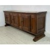 ANTICA CREDENZA BASSA LEGNO ABETE CASSAPANCA MADIA 1700 3 ANTE CERNIERE ANELLO 