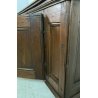 ANTICA CREDENZA BASSA LEGNO ABETE CASSAPANCA MADIA 1700 3 ANTE CERNIERE ANELLO 