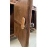 ANTICA CREDENZA BASSA LEGNO ABETE CASSAPANCA MADIA 1700 3 ANTE CERNIERE ANELLO 