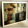 ANTICO DIPINTO AFFRESCO ENCAUSTO OLIO Bonso MESTRE ASTRATTO VENEZIA LAGUNA 1960