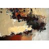 ANTICO DIPINTO AFFRESCO ENCAUSTO OLIO Bonso MESTRE ASTRATTO VENEZIA LAGUNA 1960