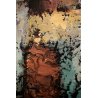 ANTICO DIPINTO AFFRESCO ENCAUSTO OLIO Bonso MESTRE ASTRATTO VENEZIA LAGUNA 1960