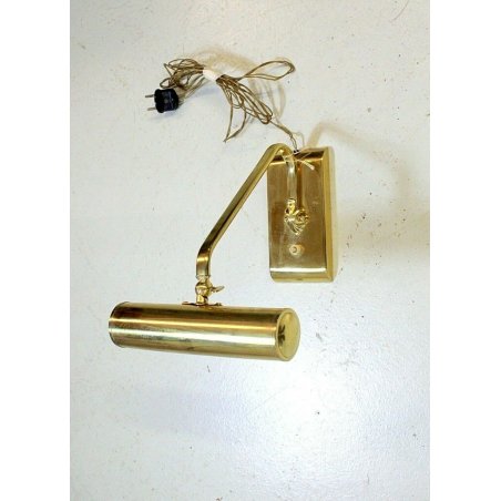 LAMPADA APPLIQUE ORO LUCE ACCENTO PER DIPINTO QUADRO OTTONE 1 LUME EPOCA VINTAGE