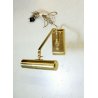 LAMPADA APPLIQUE ORO LUCE ACCENTO PER DIPINTO QUADRO OTTONE 1 LUME EPOCA VINTAGE
