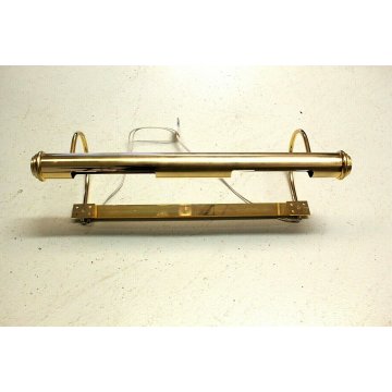 LAMPADA APPLIQUE ORO LUCE ACCENTO PER DIPINTO QUADRO OTTONE 4 LUME STILE DECO 