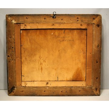 ANTICO PICCOLO QUADRO OLIO R. De Grada S. Giminiano PAESAGGIO COLLINE TOSCANE 