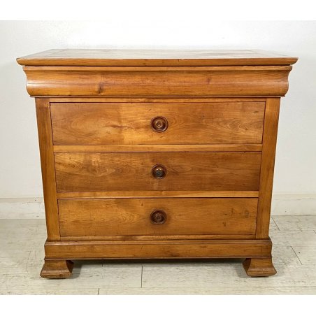 ANTICO PICCOLO COMÒ CAPPUCCINO 1900 CASSETTONE LEGNO NOCE 4 CASSETTI GUARDAROBA 