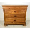 ANTICO PICCOLO COMÒ CAPPUCCINO 1900 CASSETTONE LEGNO NOCE 4 CASSETTI GUARDAROBA 