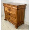 ANTICO PICCOLO COMÒ CAPPUCCINO 1900 CASSETTONE LEGNO NOCE 4 CASSETTI GUARDAROBA 