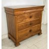 ANTICO PICCOLO COMÒ CAPPUCCINO 1900 CASSETTONE LEGNO NOCE 4 CASSETTI GUARDAROBA 