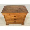 ANTICO PICCOLO COMÒ CAPPUCCINO 1900 CASSETTONE LEGNO NOCE 4 CASSETTI GUARDAROBA 