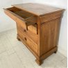 ANTICO PICCOLO COMÒ CAPPUCCINO 1900 CASSETTONE LEGNO NOCE 4 CASSETTI GUARDAROBA 
