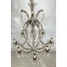 GRANDE LAMPADARIO LIBERTY MARIA TERESA VETRO MURANO PRIMI 1900 GOCCE GLASS LAMP