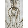 GRANDE LAMPADARIO LIBERTY MARIA TERESA VETRO MURANO PRIMI 1900 GOCCE GLASS LAMP