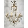 GRANDE LAMPADARIO LIBERTY MARIA TERESA VETRO MURANO PRIMI 1900 GOCCE GLASS LAMP