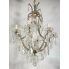 GRANDE LAMPADARIO LIBERTY MARIA TERESA VETRO MURANO PRIMI 1900 GOCCE GLASS LAMP