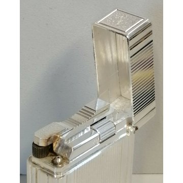 ACCENDINO TASCA St Dupont ARGENTO anno 1995 Paris France VINTAGE LIGHTER Briquet