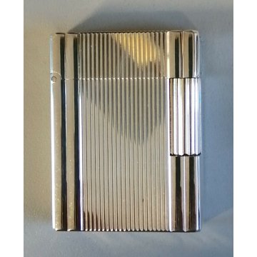 ACCENDINO TASCA St Dupont ARGENTO anno 1995 Paris France VINTAGE LIGHTER Briquet