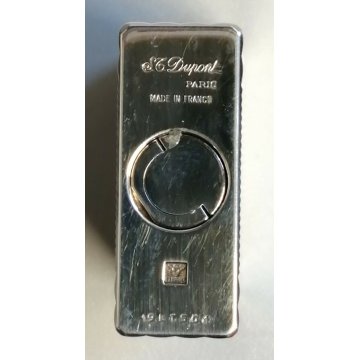 ACCENDINO TASCA St Dupont ARGENTO anno 1995 Paris France VINTAGE LIGHTER Briquet