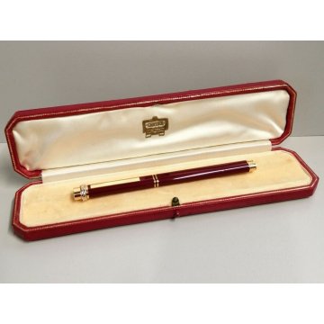 PENNA STILOGRAFICA Cartier TRINITY ORO vintage GOLDEN FUONTAIN PEN BOX plaque or