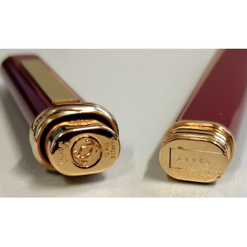 PENNA STILOGRAFICA Cartier TRINITY ORO vintage GOLDEN FUONTAIN PEN BOX plaque or