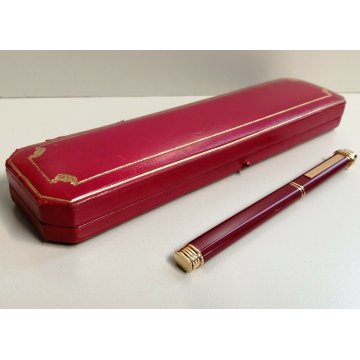 PENNA STILOGRAFICA Cartier TRINITY ORO vintage GOLDEN FUONTAIN PEN BOX plaque or