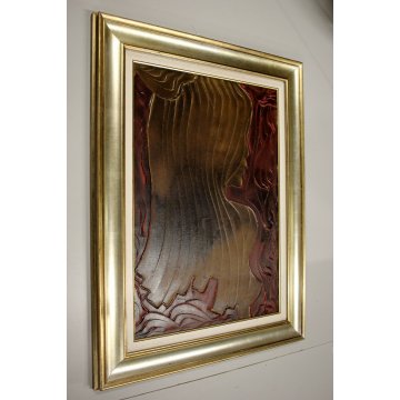 QUADRO DIPINTO ACRILICO Uguccione "Madonnina" RITRATTO ASTRATTO TECNICA MISTA 78