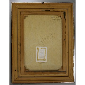 QUADRO DIPINTO ACRILICO Uguccione "Madonnina" RITRATTO ASTRATTO TECNICA MISTA 78