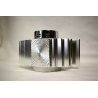ACCENDINO da TAVOLO SAROME 1970 ALLUMINIO PIEZO ELECTRIC TABLE LIGHTER DESIGN