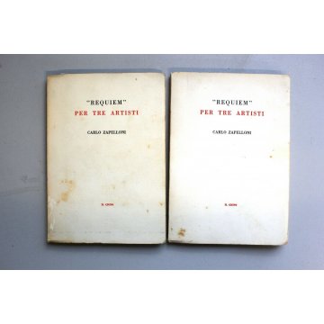 LIBRO "Requiem" PER TRE ARTISTI Carlo Zapelloni Il Cigno 1964 POESIE e IMMAGINI 
