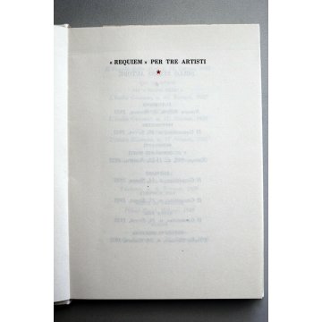 LIBRO "Requiem" PER TRE ARTISTI Carlo Zapelloni Il Cigno 1964 POESIE e IMMAGINI 