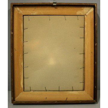 ANTICO QUADRO DIPINTO OLIO E. Zeno VEDUTA VENEZIA FIGURE CAMPO POZZO Primo '900 