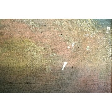 ANTICO QUADRO DIPINTO TELA OLIO BATTAGLIA Riccardo III RE INGHILTERRA Lancaster